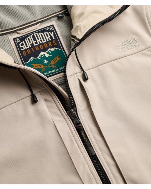 Superdry White & Co Hooded Softshell Trekker Jacket for men