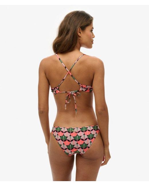 Bas de bikini classique imprimé Superdry en coloris Orange
