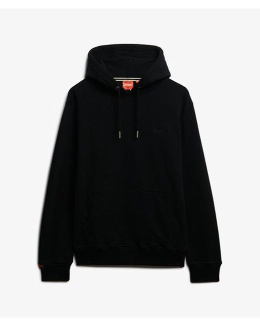 Superdry Black & Co Essential Logo Hoodie for men