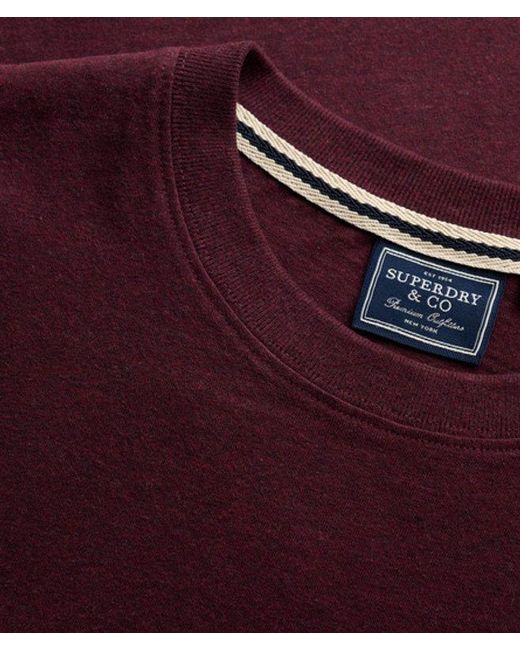 Superdry Red & Co Essential Serif Logo Embroide for men