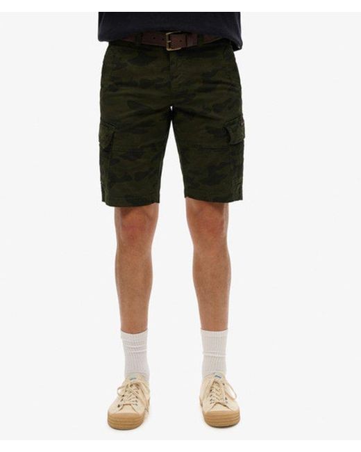 Superdry Black & Co Organic Cotton Core Cargo Shorts for men
