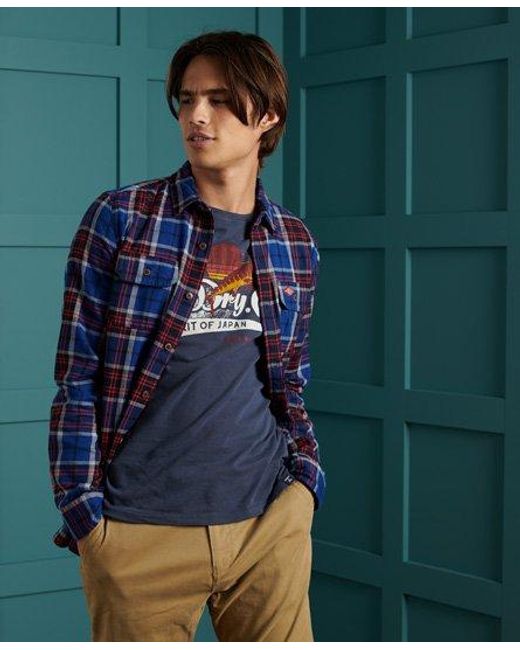 Superdry Classic Lumberjack Shirt in Blue for Men - Lyst