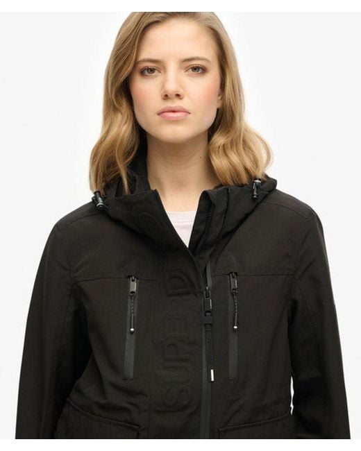 Superdry Black Hooded Ultimate Tech Windbreaker