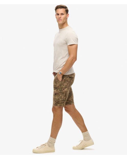 Superdry Core Cargo Short Relaxed Pasvorm in het Natural voor heren