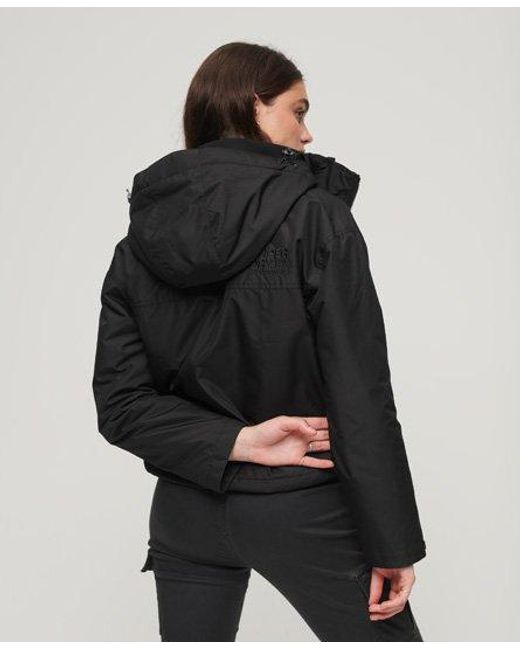 Superdry Black Boxy Fit Code Sd-windcheater Jacket