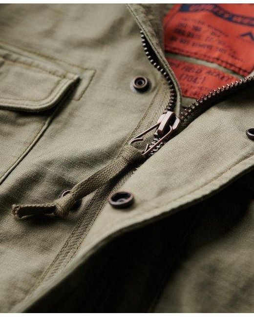 Superdry Green Vintage Military M65 Jacket for men