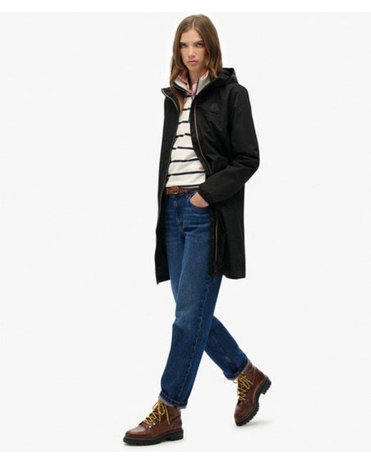 Superdry Black & Co Long Tri Windbreaker Jacket