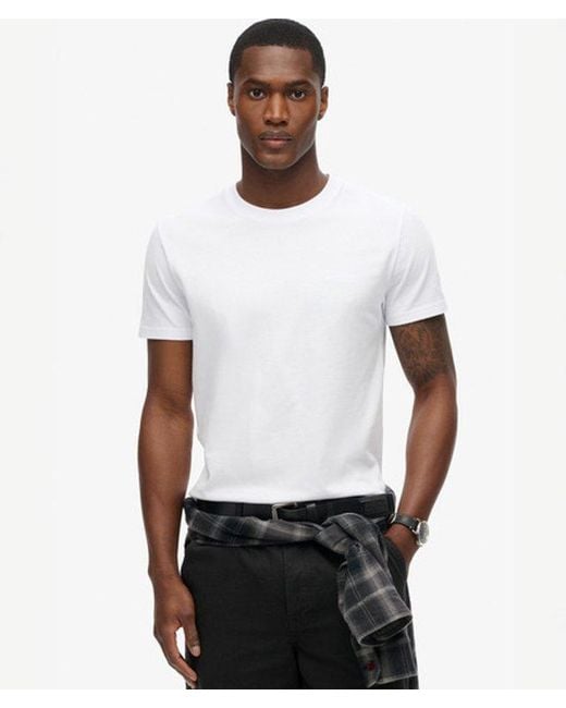 Superdry White & Co Organic Cotton Essential Logo T-shirt for men