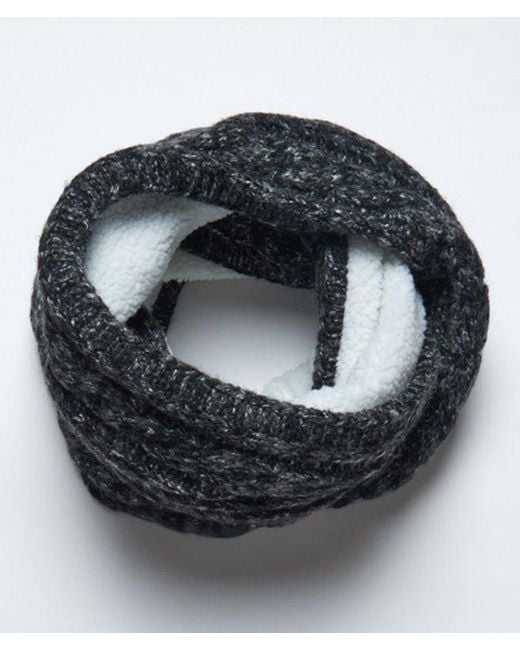 Superdry Brown & Co Tweed Cable Snood