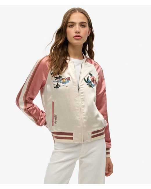 Superdry Multicolor & Co Suikajan Embroidered Bomber