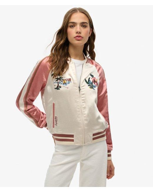 Superdry Multicolor & Co Suikajan Embroidered Bomber