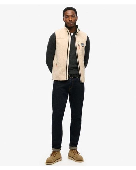 Superdry Natural & Co Outdoor Fleece Gilet for men