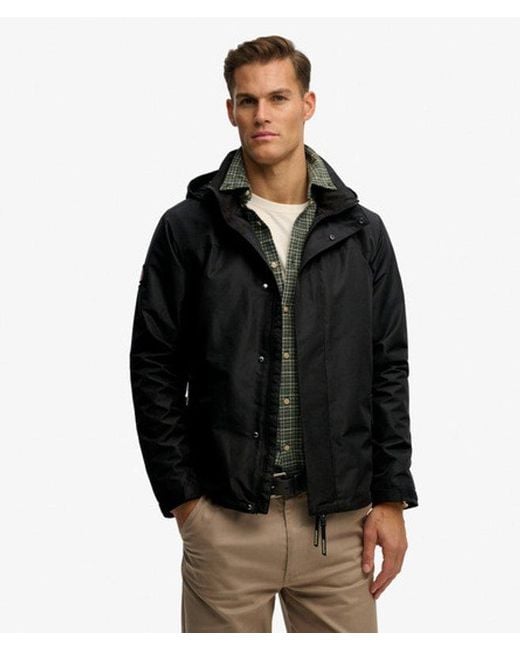 Superdry Black & Co Hooded Shell Jacket for men