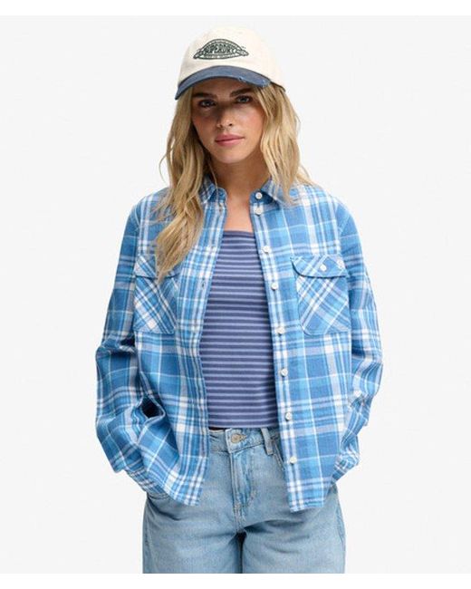 Superdry Blue & Co Lumberjack Check Flannel Shirt