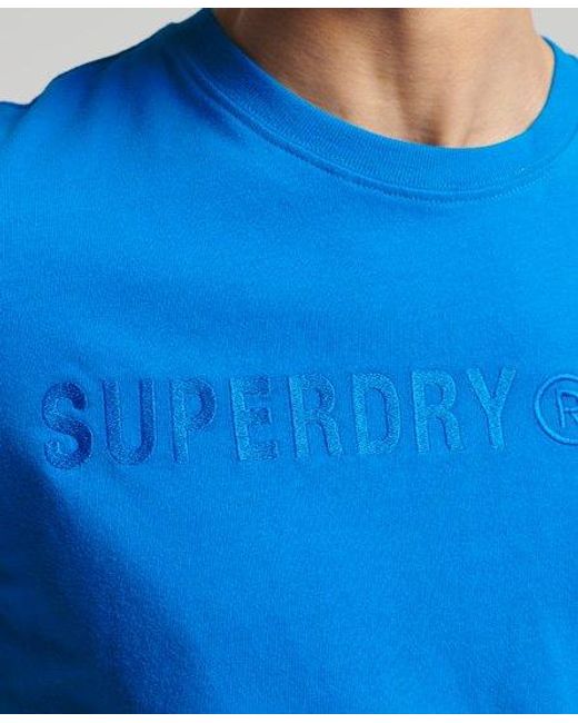 Superdry Blue Vintage Logo T-Shirt Aqua for men