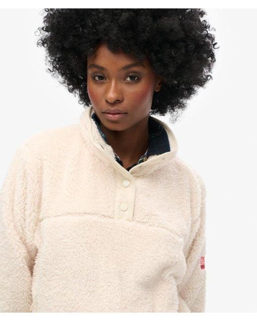 Superdry Natural & Co Boxy Fit Super Soft Henley Jumper