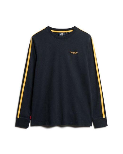 Superdry Blue & Co Essential Logo Retro Long Sleeve Top for men