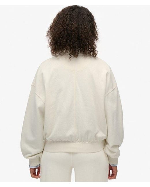 Superdry White & Co Studios Half Zip Sweatshirt