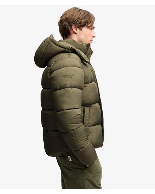 Superdry Green Premium Ripstop Puffer Jacket for men