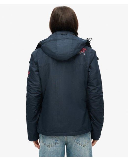 Superdry Blue & Co Hooded Mountain Windbreaker Jacket