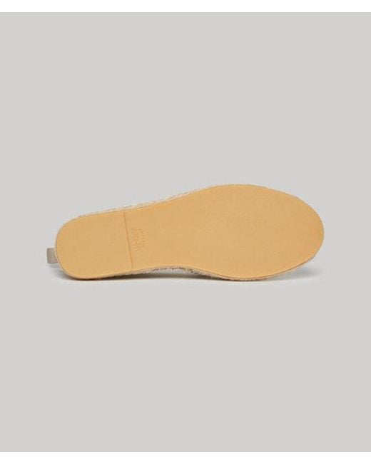 Superdry Metallic & Co Canvas Espadrille Overlay Shoes