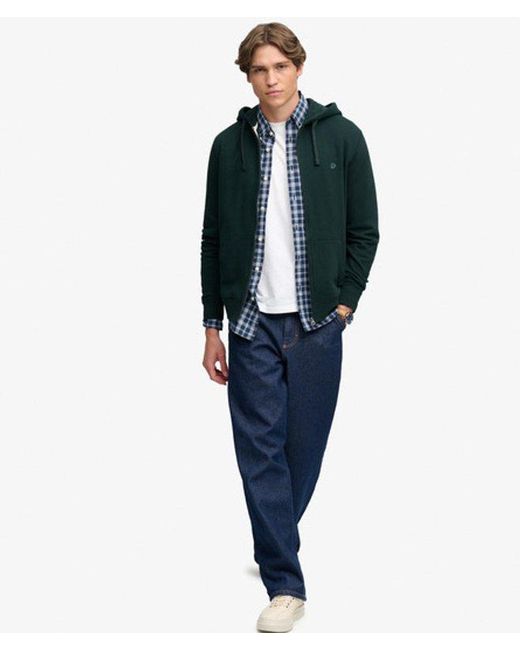 Superdry Green & Co Essential Logo Zip Hoodie for men