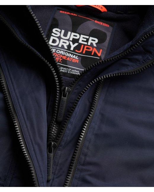 Superdry Blue & Co Hooded Microfibre Arctic Windcheater Jacket for men