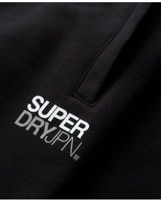 Superdry Black Sportswear Logo Tapered joggers for men