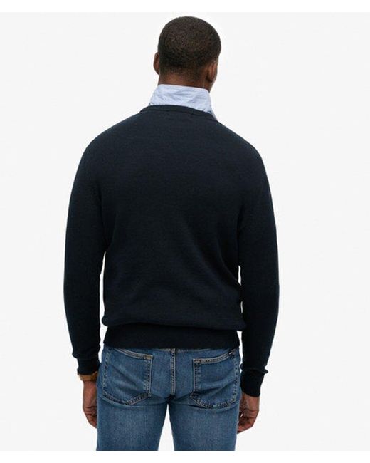 Superdry Blue & Co Essentials Cotton Jumper for men