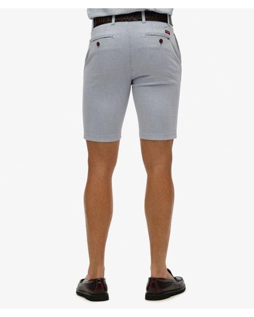 Superdry Gray Vintage International Chino Shorts for men