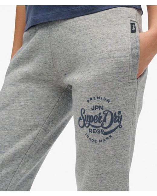 Superdry Blue & Co Premium Script Entry joggers
