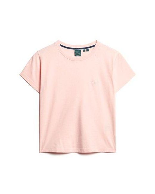 Superdry Pink Essential Logo 90s T-shirt