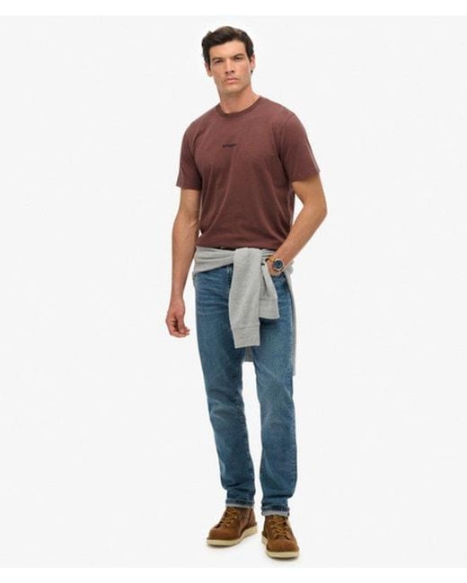 Superdry Brown & Co Micro Logo T-shirt for men