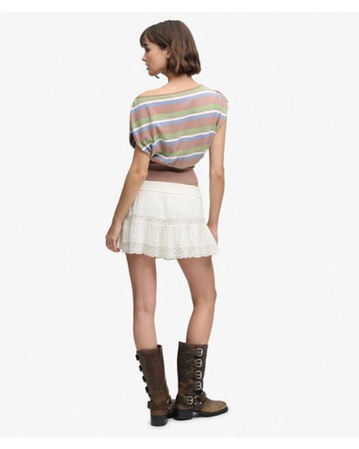 Superdry Gray & Co Ibiza Mini Skirt