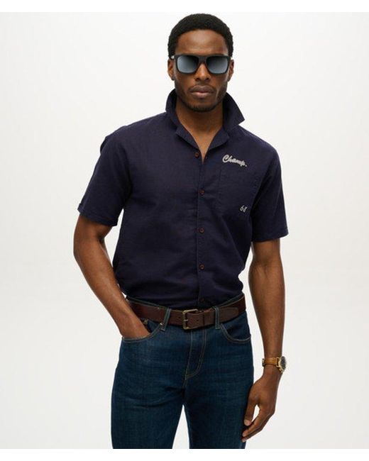 Superdry Blue Square Sports Sunglasses for men