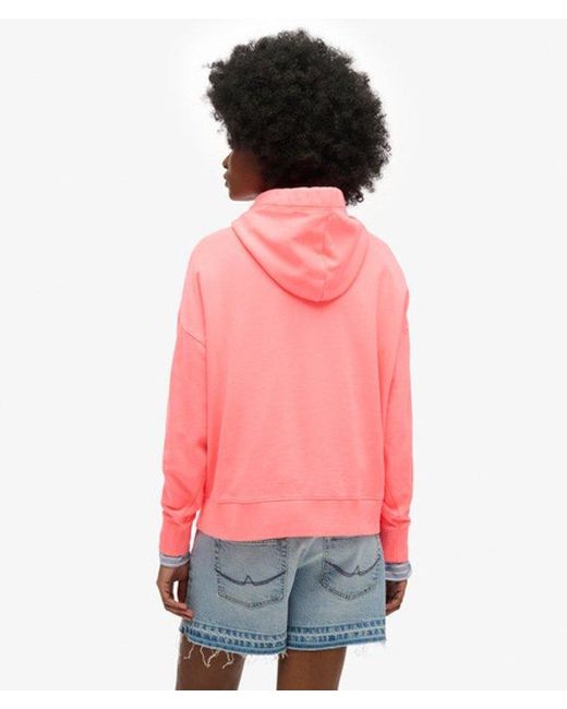 Superdry Red Essential Logo Hoodie