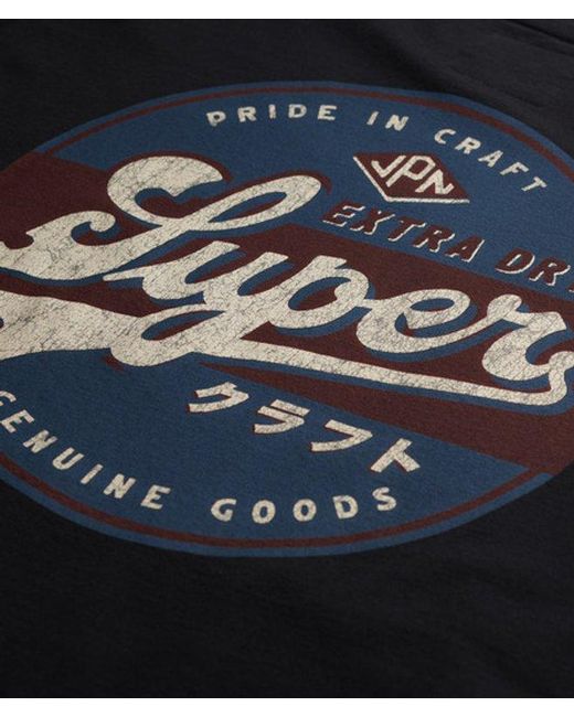 Superdry Black & Co Tap Room Oversized T-shirt for men