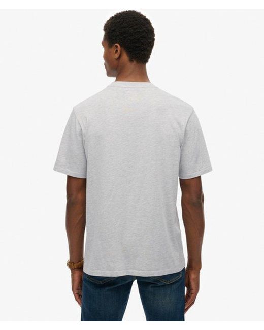 Superdry Gray & Co Vintage Athletic Essential Graphic T-shirt for men