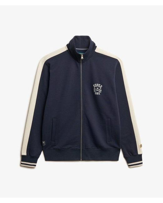 Superdry Blue Athletic Club Track Top for men