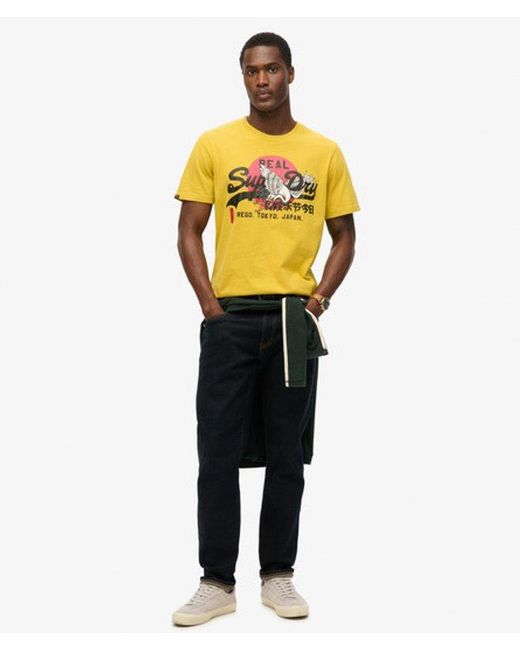 Superdry Metallic & Co Tokyo Graphic T Shirt for men