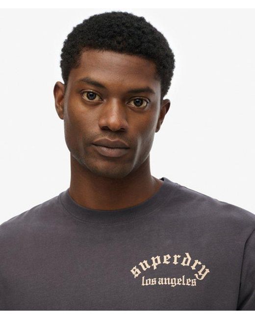 Superdry Gray & Co Tattoo Loose T-shirt for men