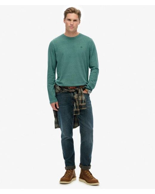 Superdry Classic Essential Top in het Green voor heren