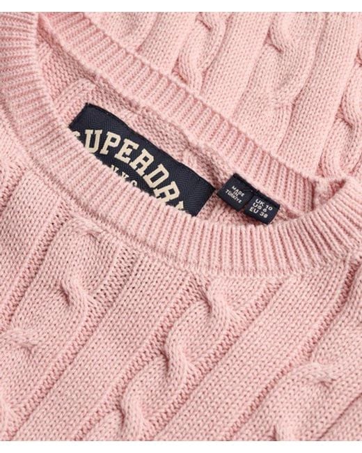 Superdry Blue & Co Essentials Cable Knit Jumper