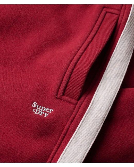 Superdry Red Essential Logo Straight Joggers