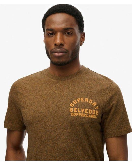 Superdry Brown & Co Copper Label Relaxed T-shirt for men