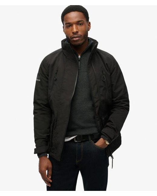 Superdry Black Ultimate Windbreaker Jacket for men