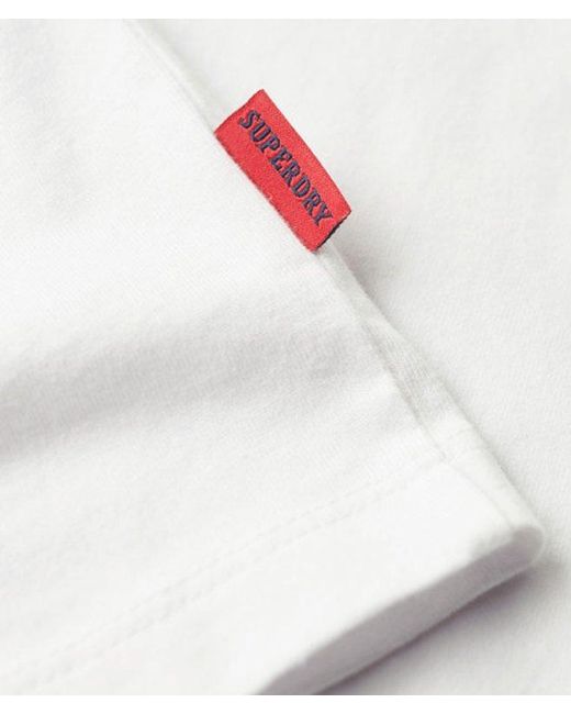 Superdry White & Co Organic Cotton Essential Logo T-shirt for men