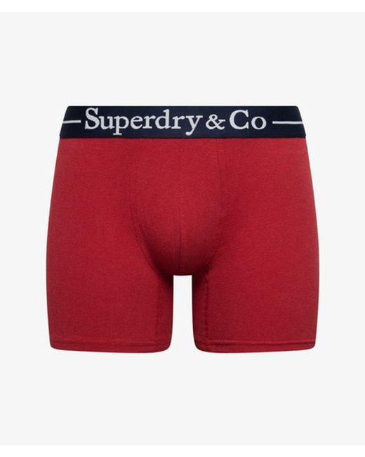 Superdry Red & Co Boxer Triple Pack for men