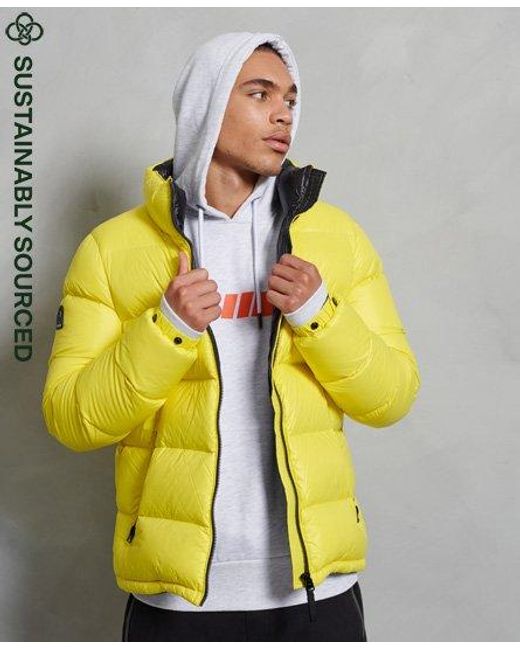 superdry windcheater yellow