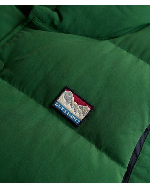 Superdry Green Non Hood Short Everest Gilet for men